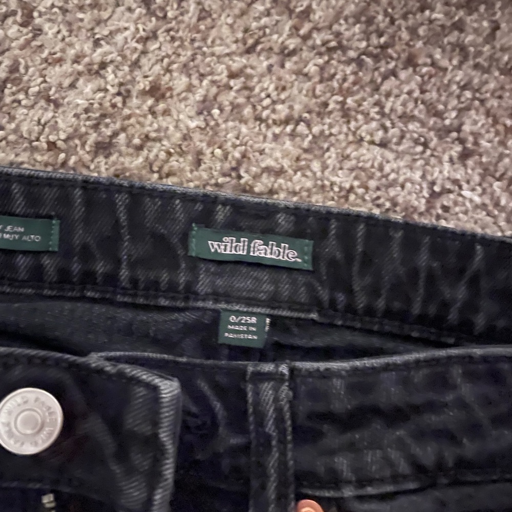 Wild Fable black baggy high rise ripped jeans - Picture 4 of 4
